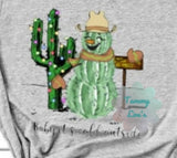 Baby It's Cold Outside Cactus Snowman