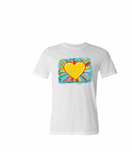 Retro Heart Blue Sublimation