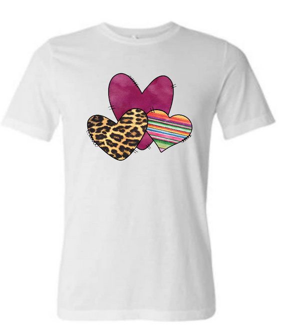 Hearts Pink Leopard Serape Sublimation