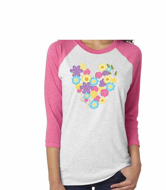 Floral Heart Sublimation